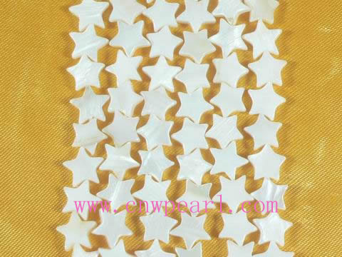 five strands white pentacle shell strands